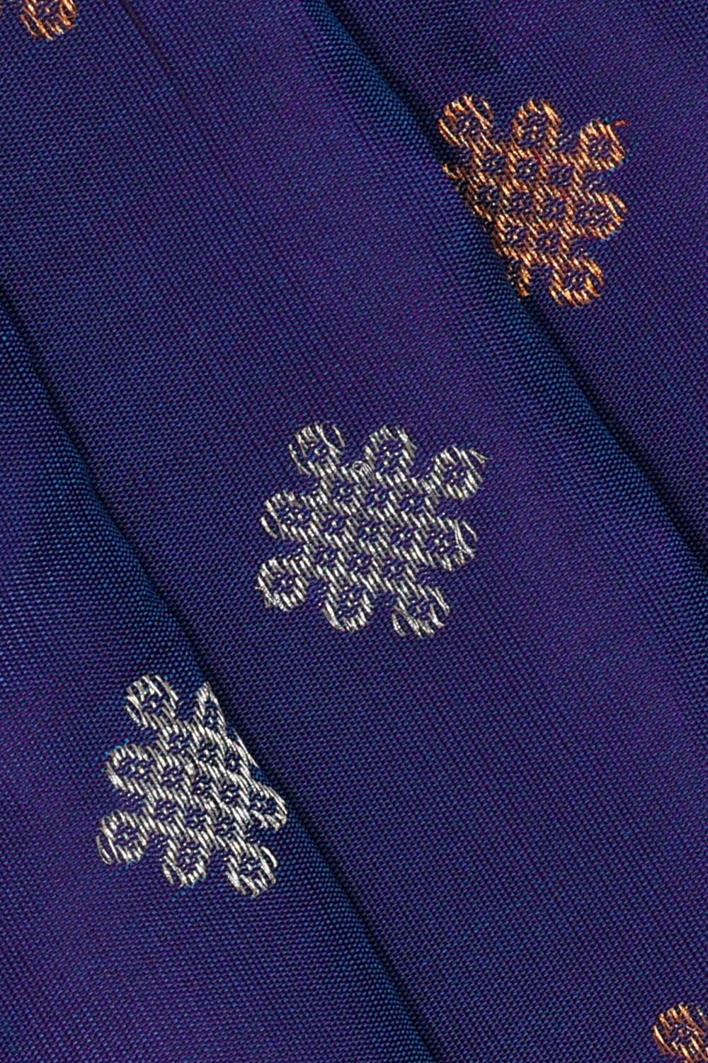 Image of Royal Blue Gadwal Silk Saree
