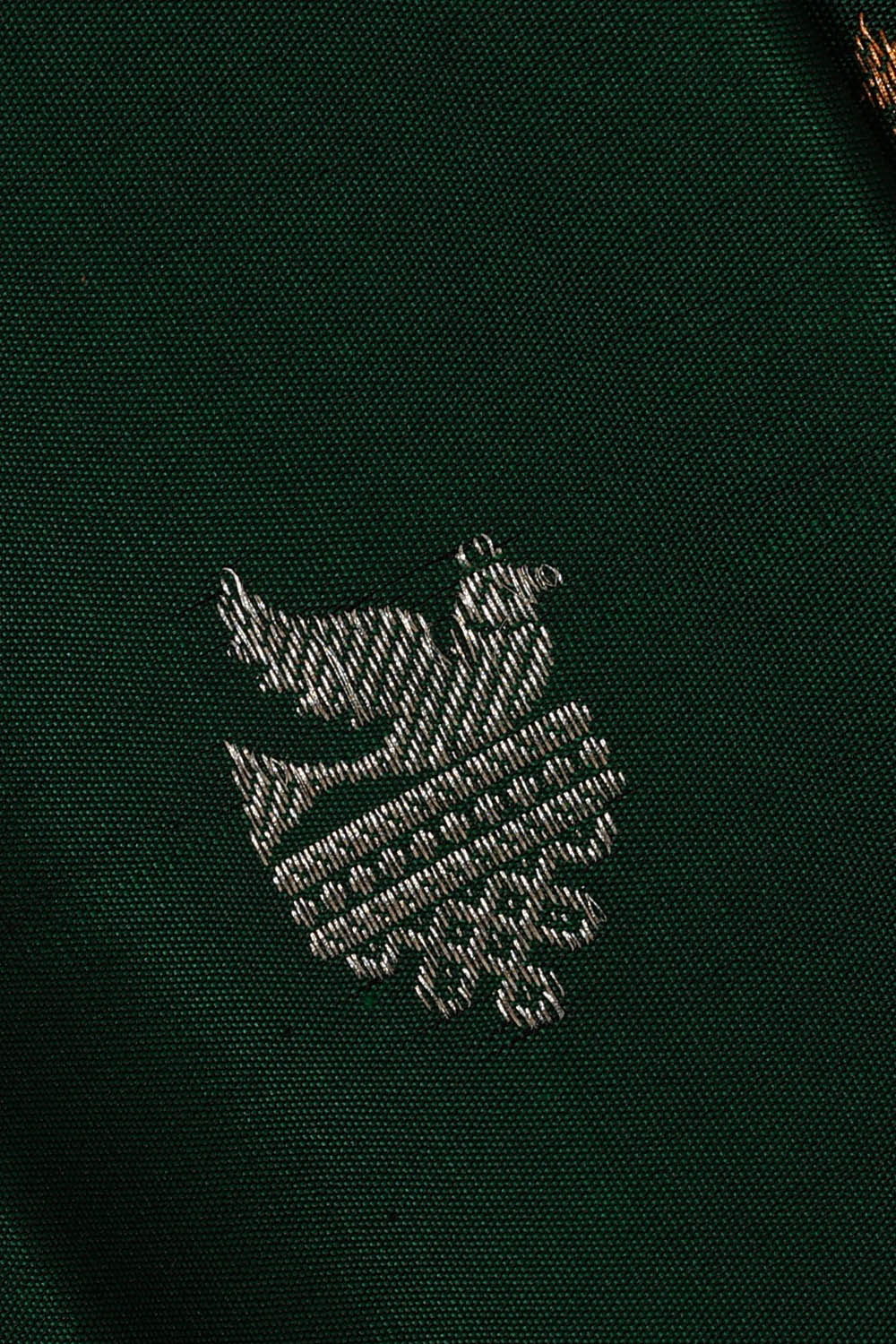 Image of Bottle-Green Gadwal Silk Saree