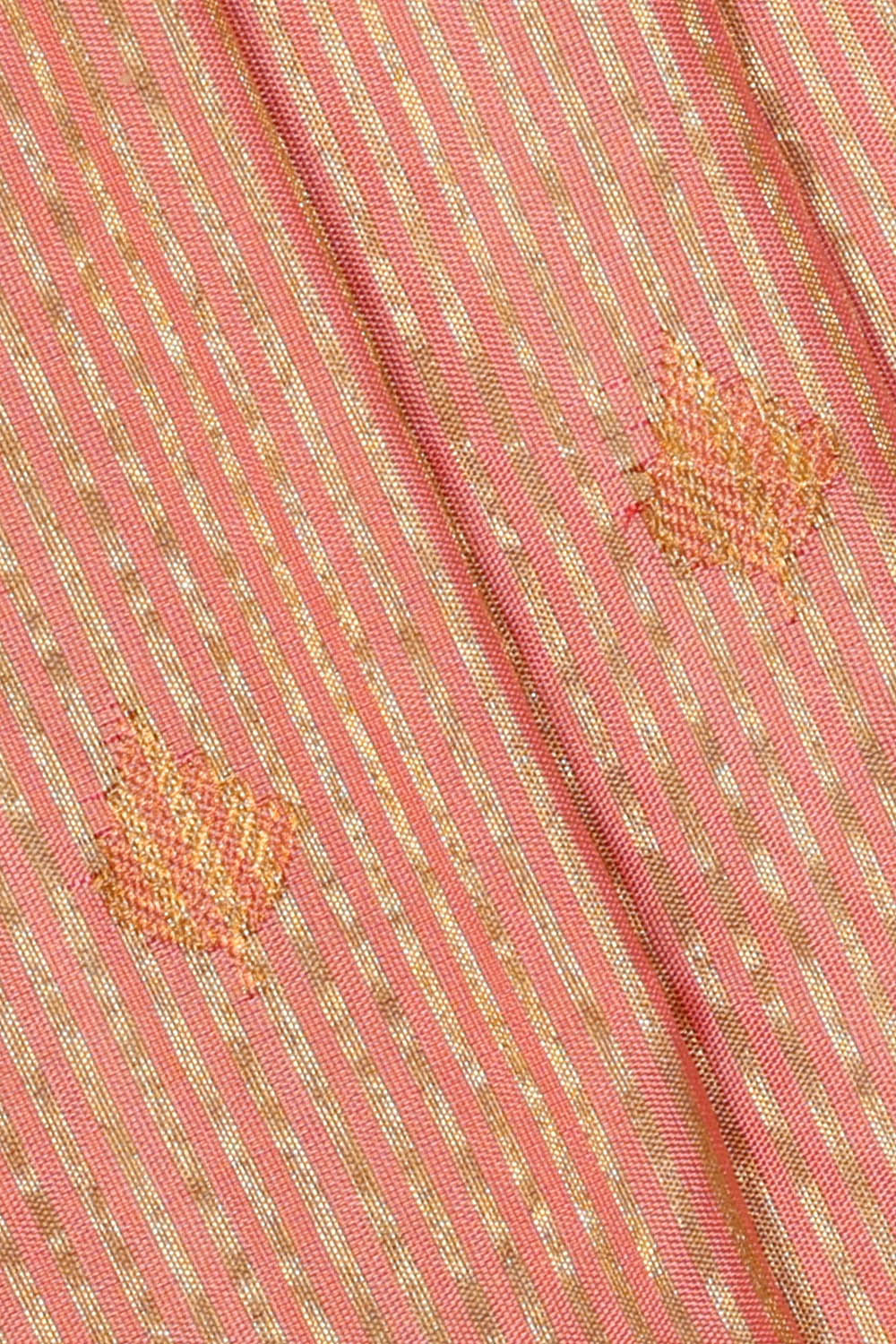 Image of Peach Gadwal Silk Saree