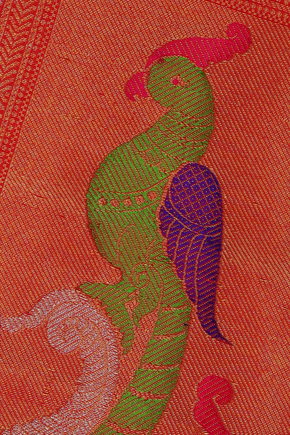 Image of Mustard Kattam Gadwal Silk Saree