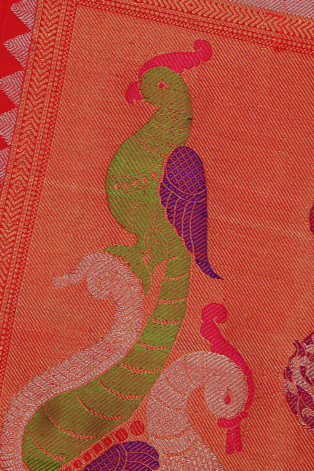 Image of Beige Kattam Gadwal Silk Saree