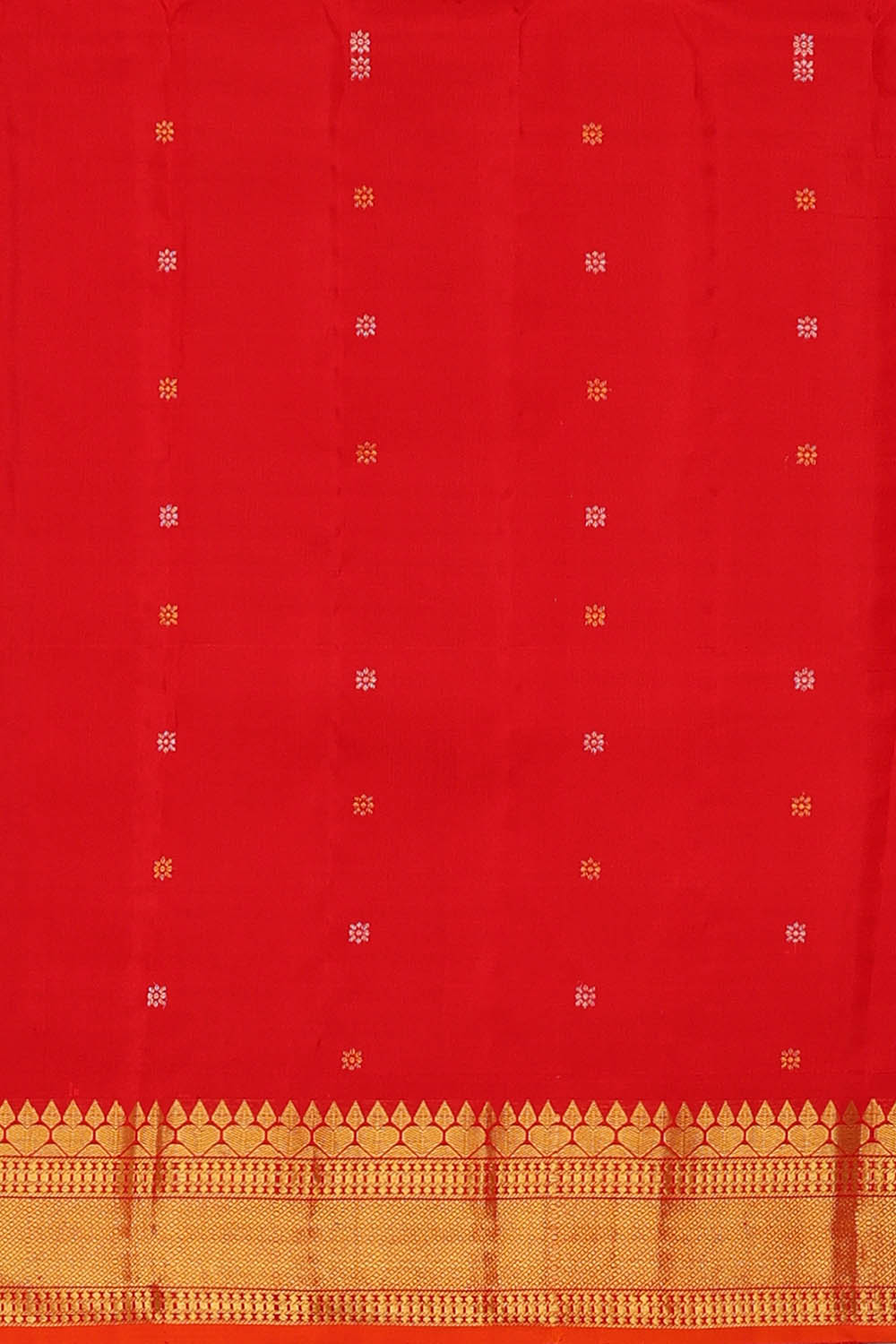 Image of Beige Kattam Gadwal Silk Saree