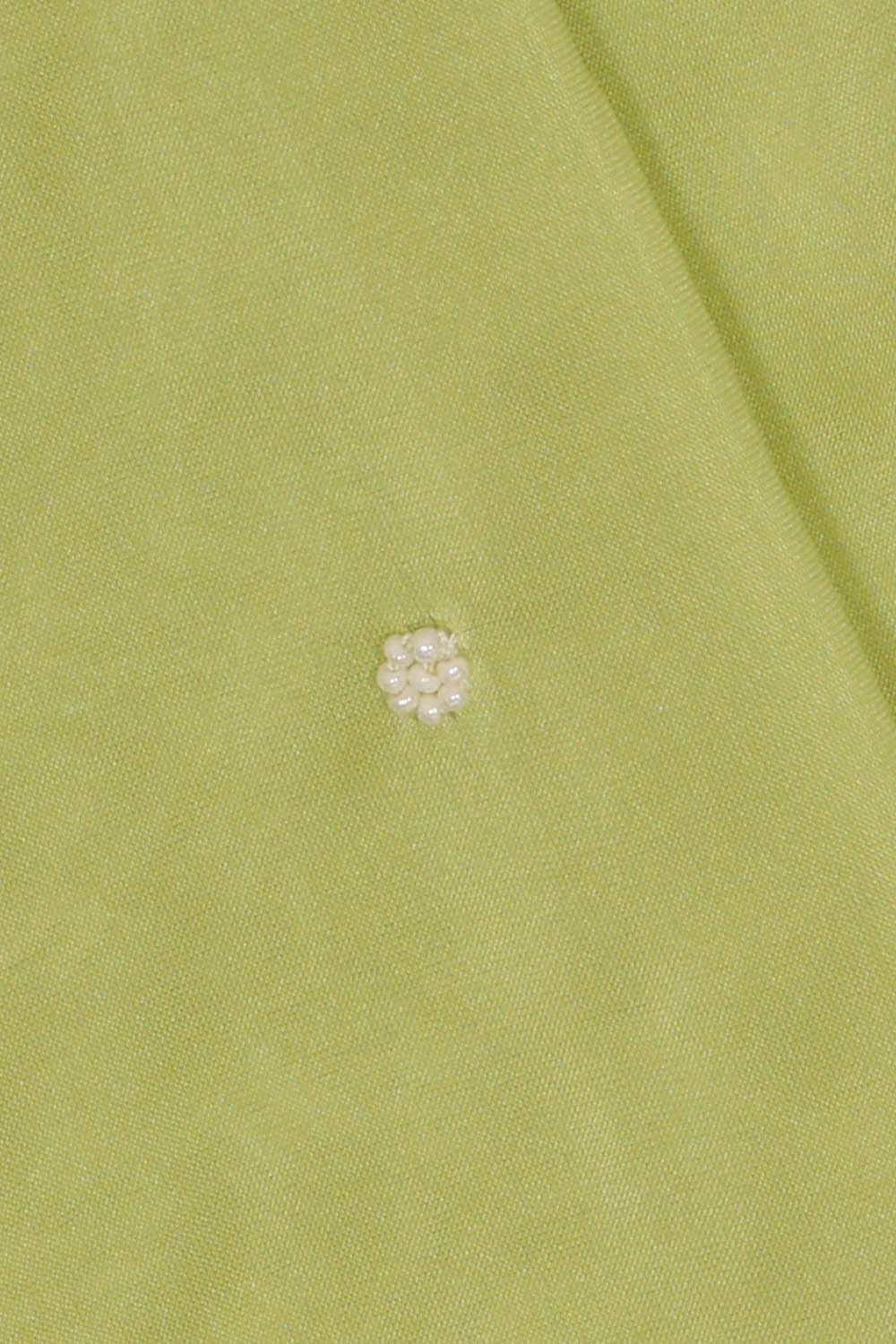 Image of Lime-Green Embroidery Silk Saree