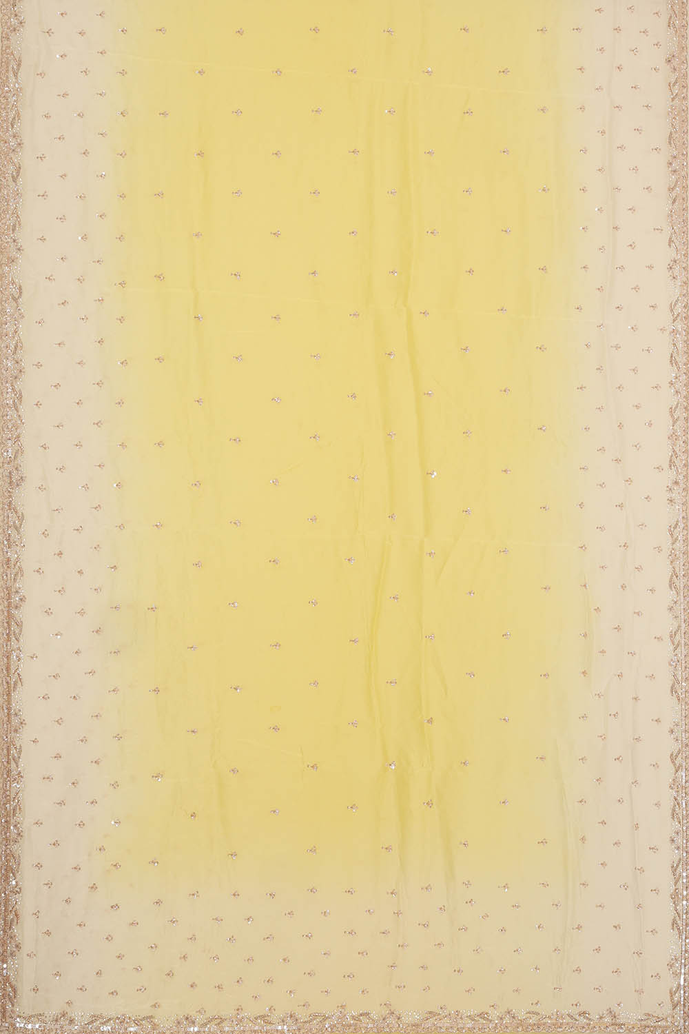 Image of Pale-Cream Embroidery Silk Saree