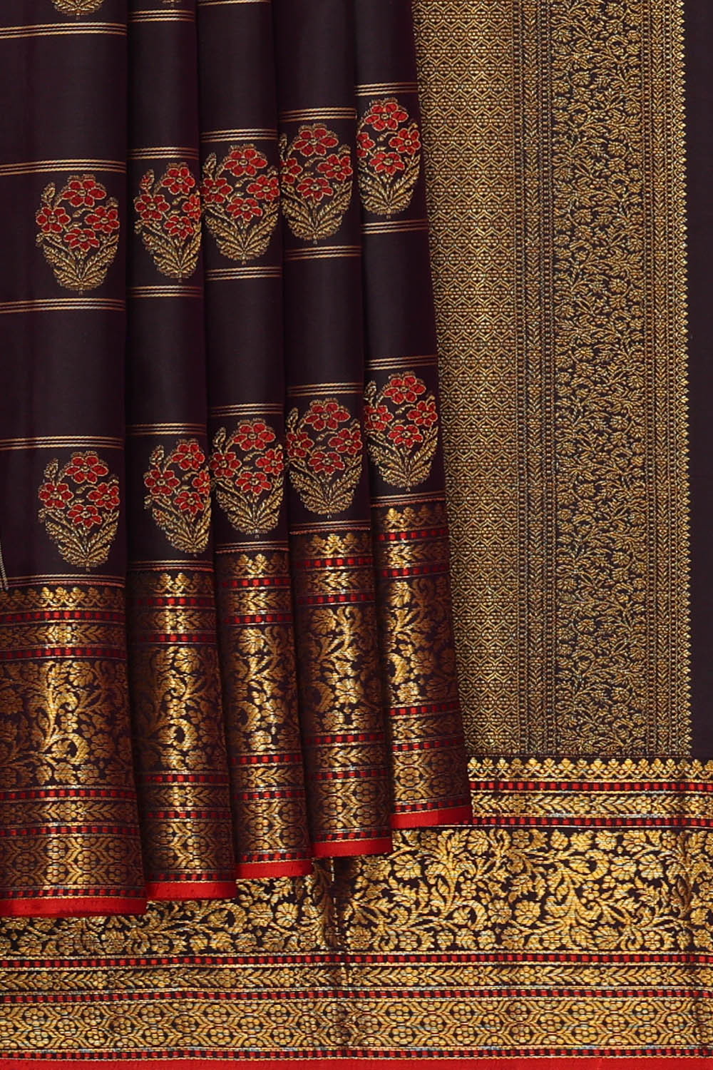 Image of Violet Arani Silk Kattam Saree