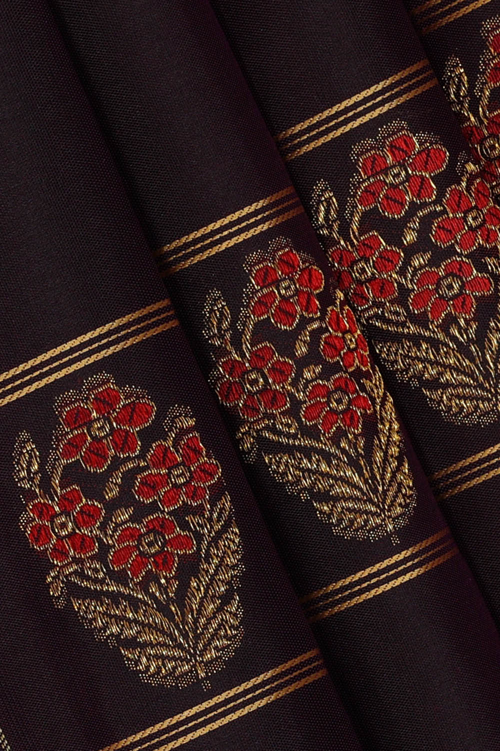 Image of Violet Arani Silk Kattam Saree