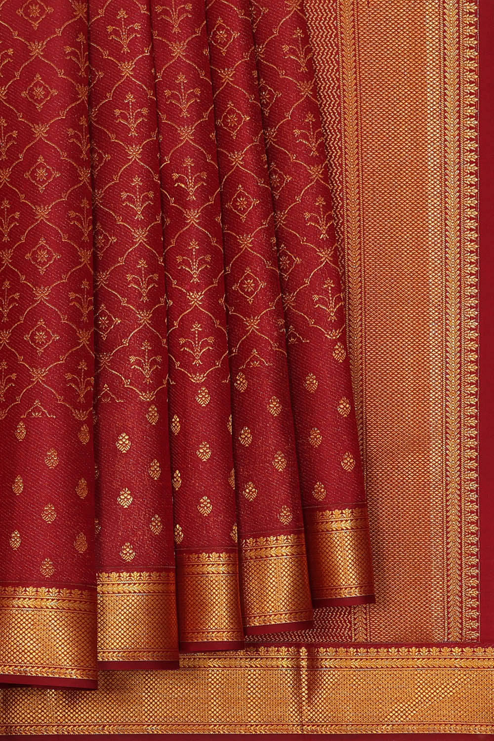 Image of Maroon Arani Silk Saree