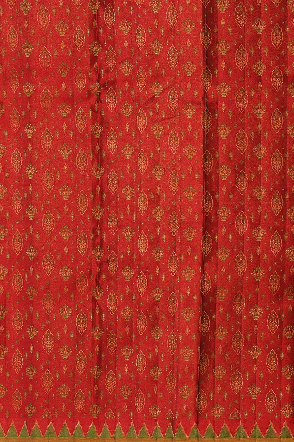 Image of Bottle-Green Arani Silk Saree