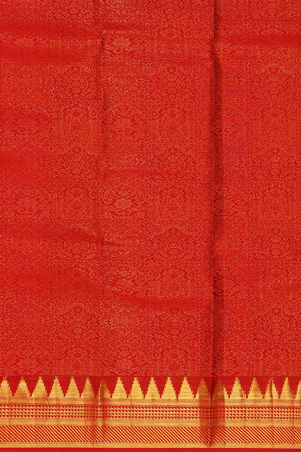 Image of Cream-Gold Arani Silk Saree