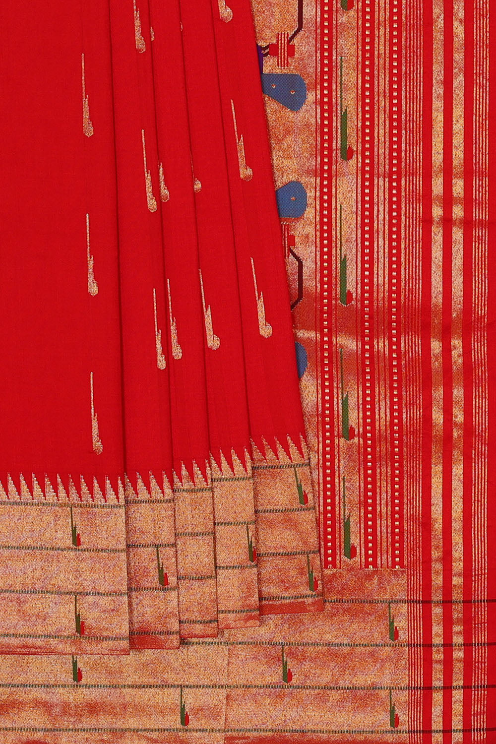 Image of Red Paithani Silk Saree