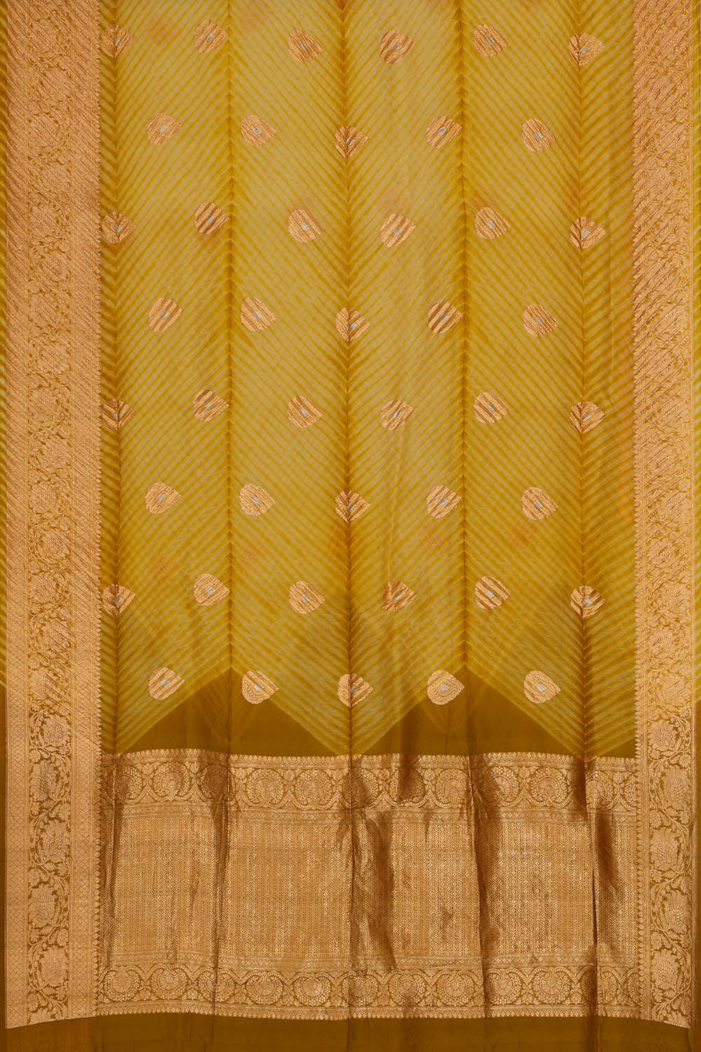 Image of Brown Banarasi Chiniya Silk Saree