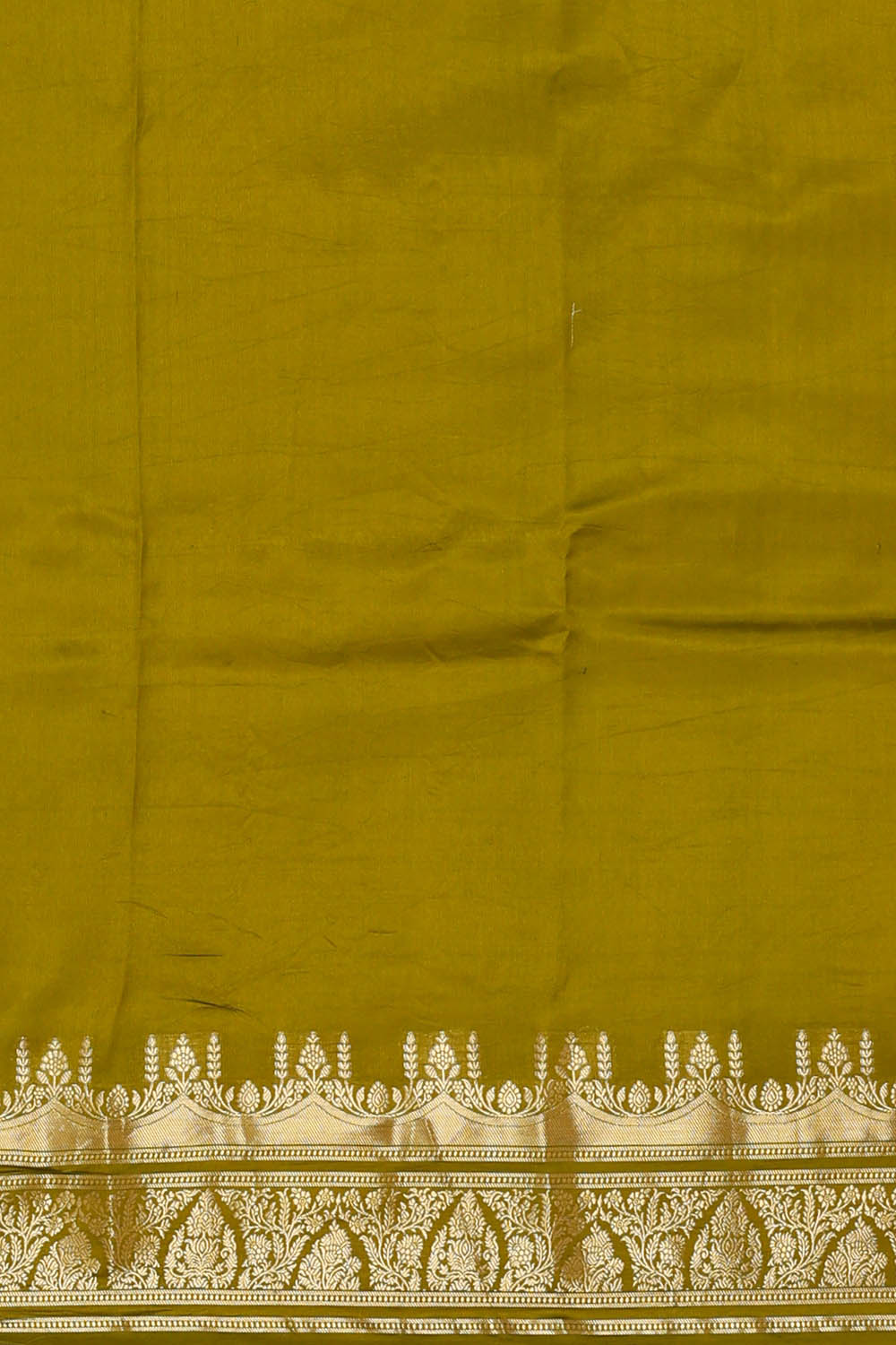 Image of Teal-Blue Banarasi Chiniya Silk Saree
