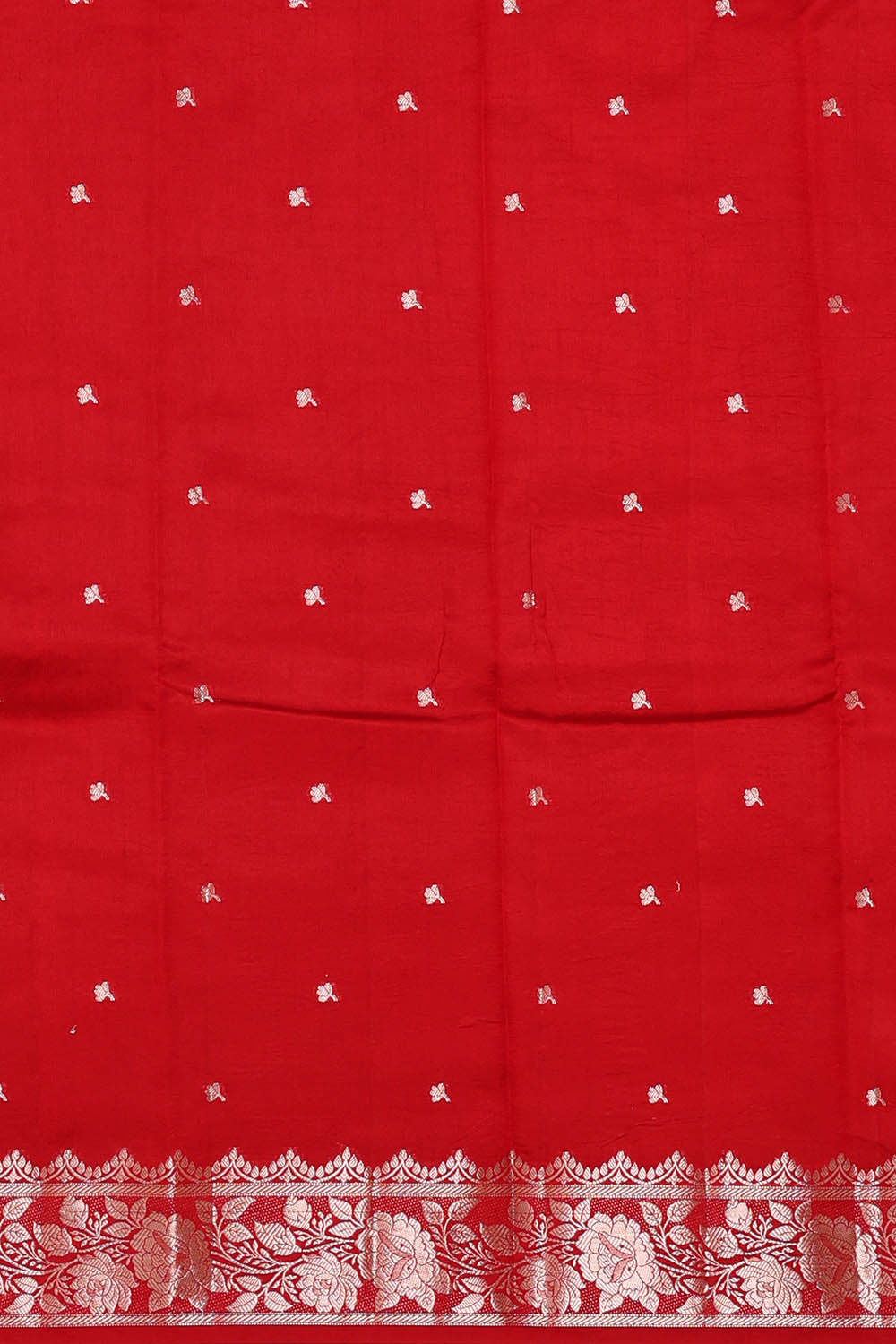 Image of Coral Pink Banarasi Chiniya Silk Saree