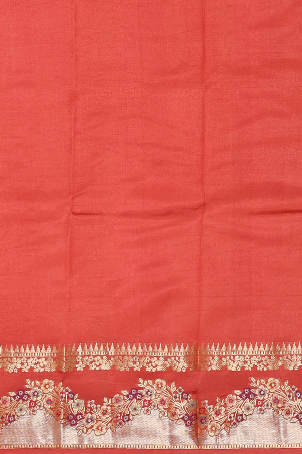 Image of Maroon Banarasi Chiniya Silk Saree