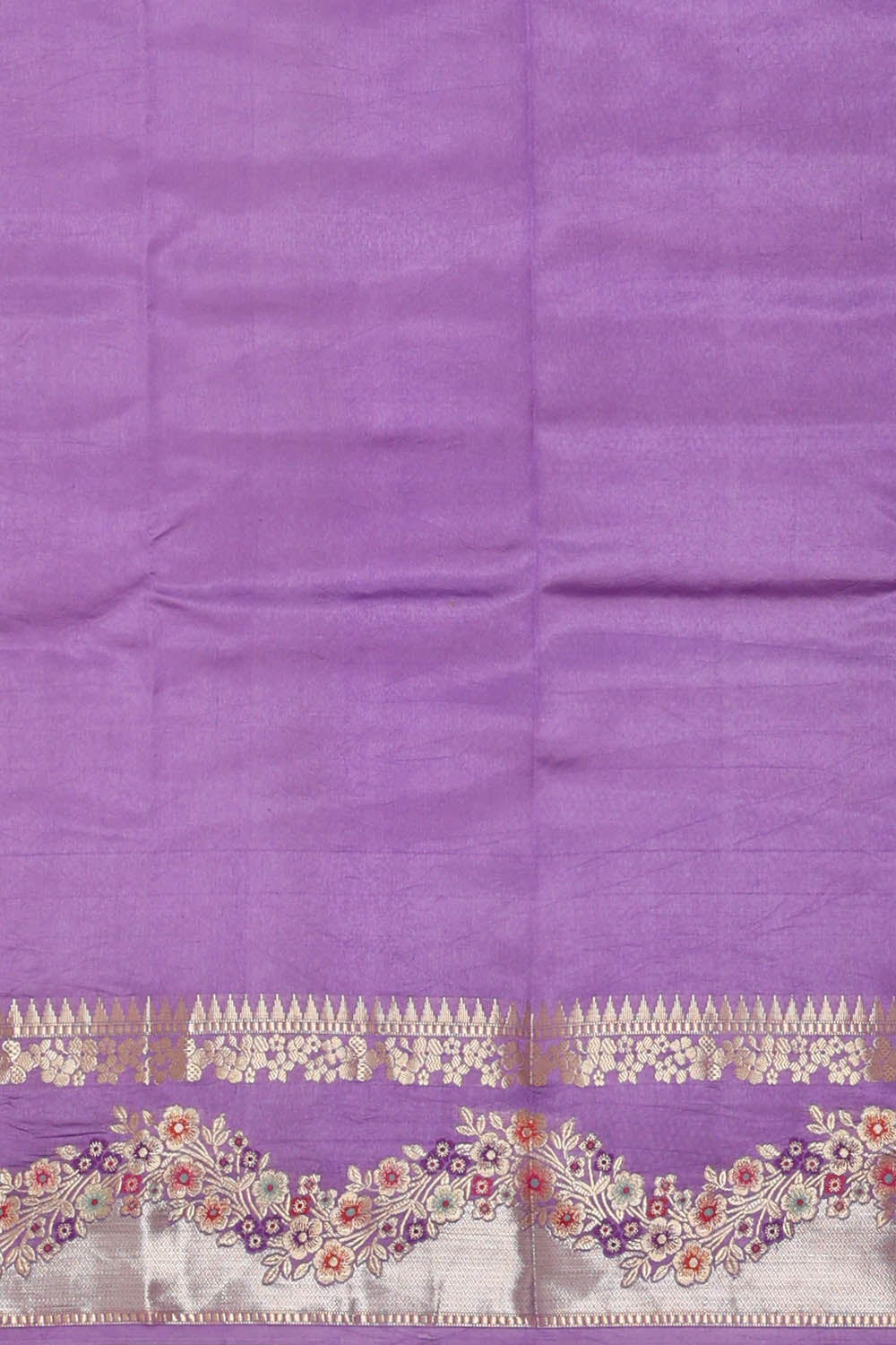 Image of Purple Banarasi Chiniya Silk Saree