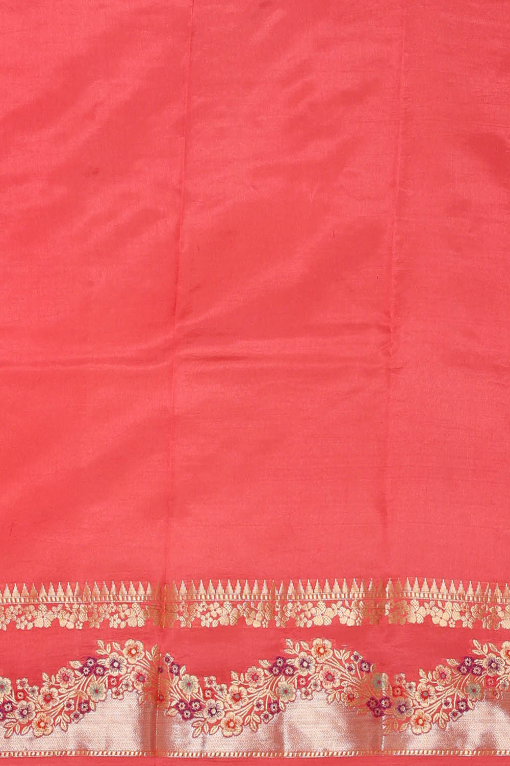Image of Red Banarasi Chiniya Silk Saree