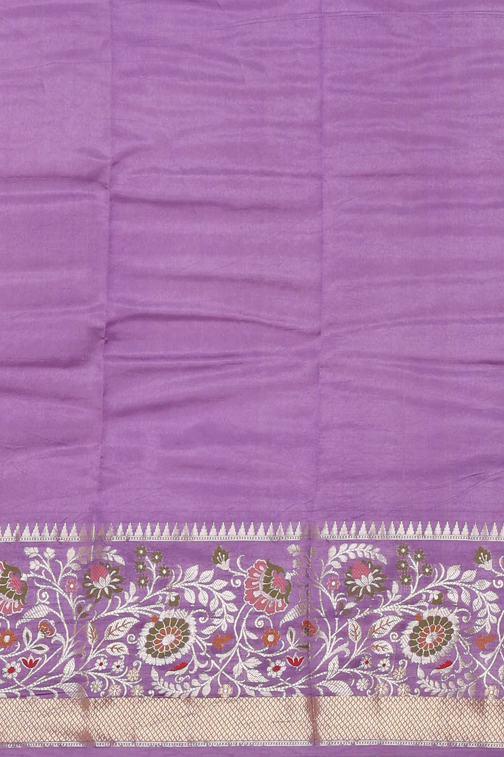 Image of Purple Banarasi Chiniya Silk Saree