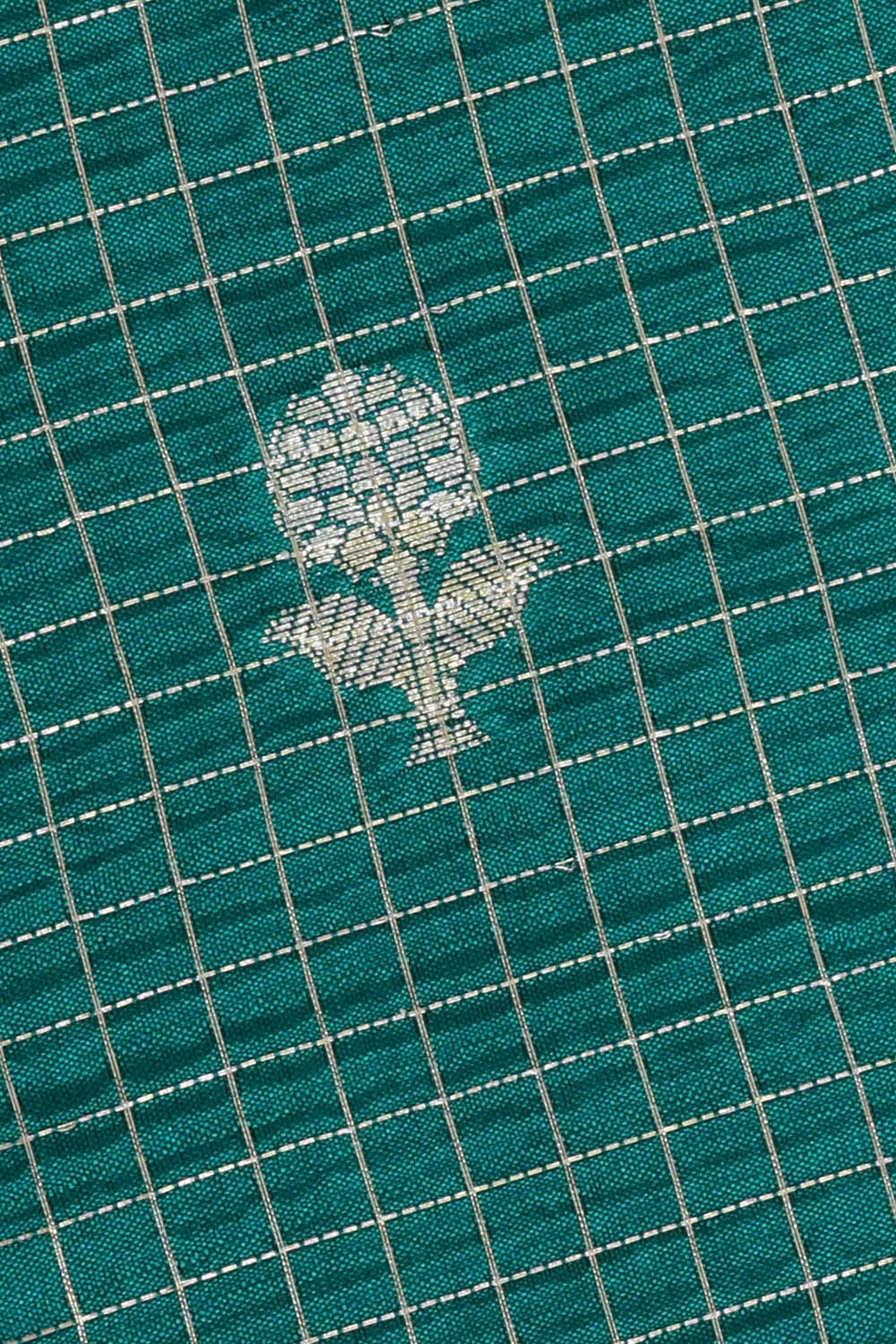 Image of Blue Banarasi Chiniya Silk Saree