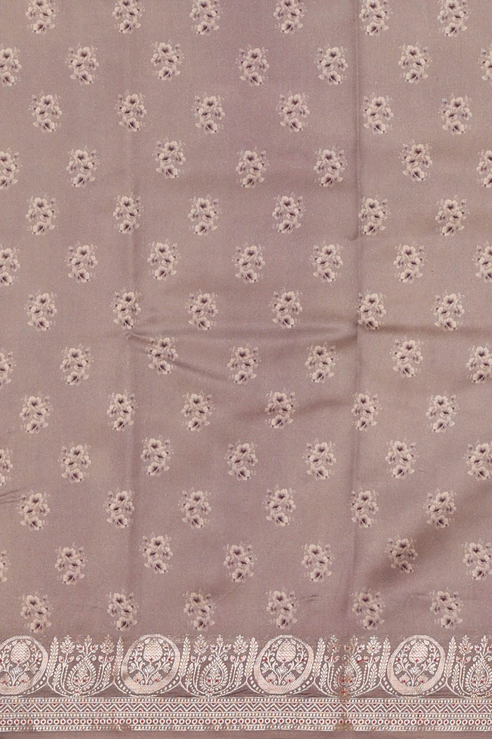Image of Mauve Banarasi Chiniya Silk Saree
