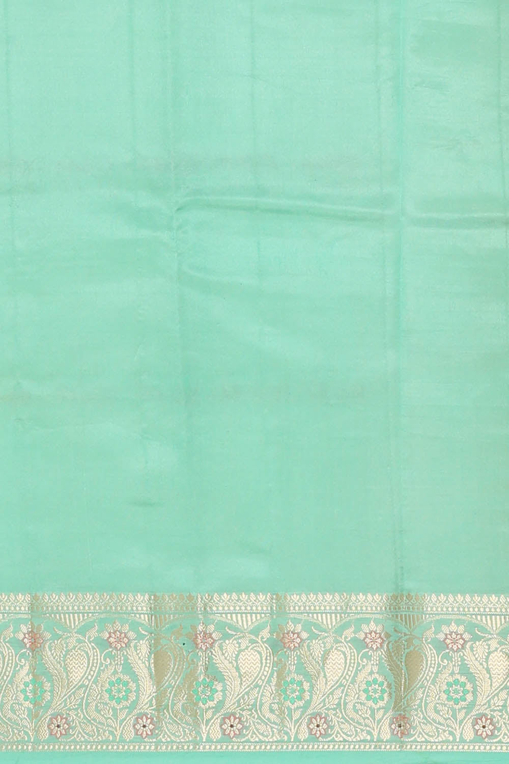 Image of Fenugreek-Green Banarasi Chiniya Silk Saree