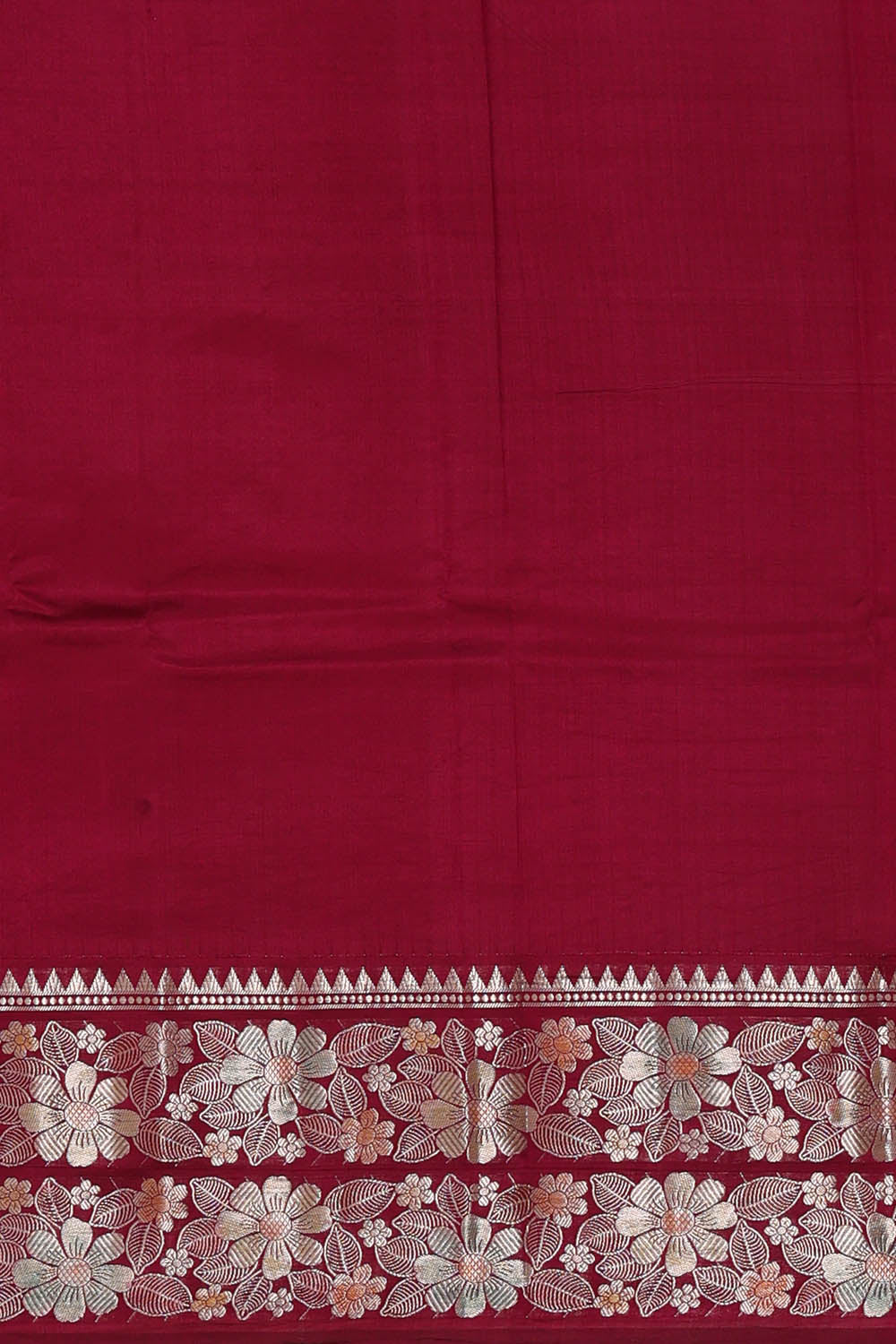 Image of Maroon Banarasi Chiniya Silk Saree