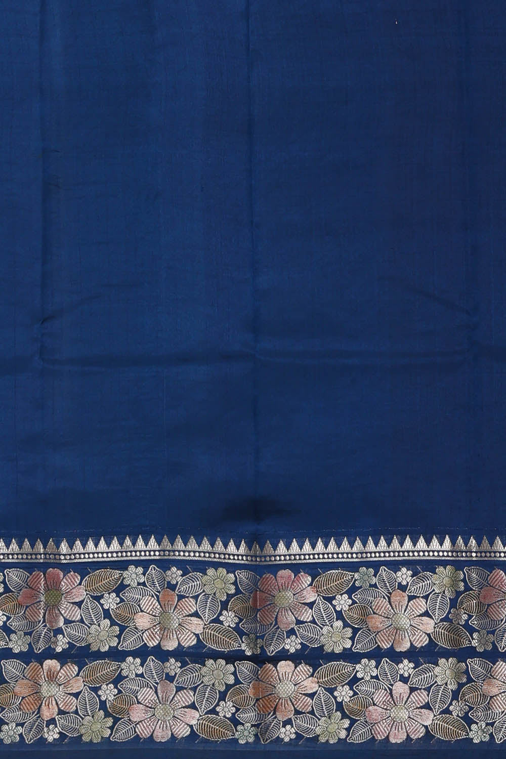 Image of Blue Kattam Banarasi Chiniya Silk Saree