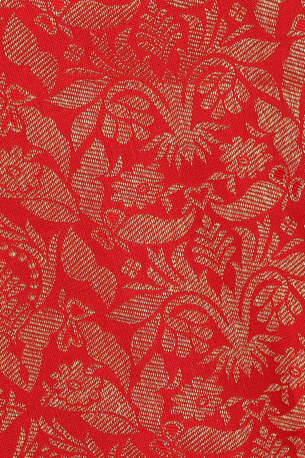 Image of Red Arani Brocade Silk Saree