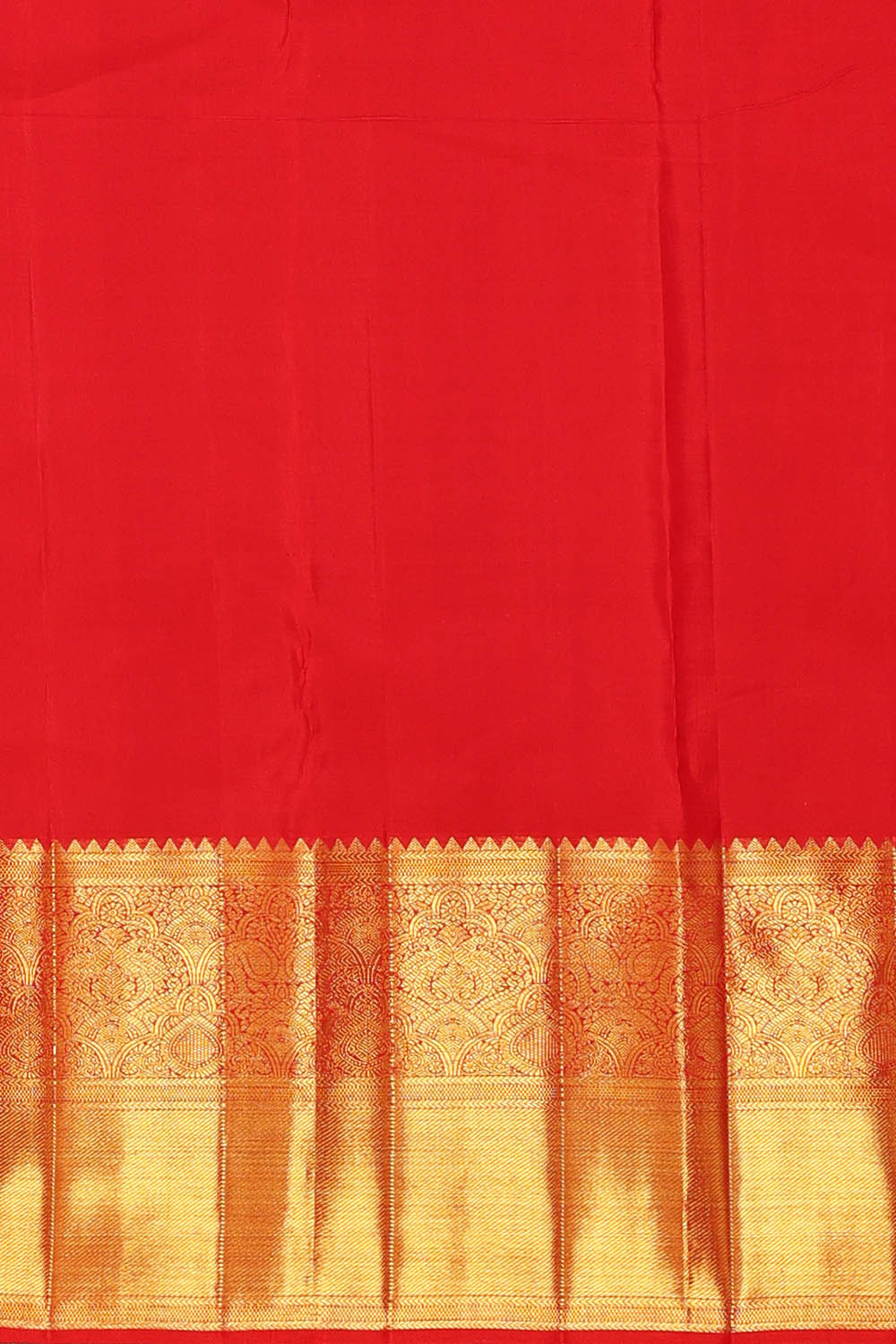Image of Red Arani Brocade Silk Saree