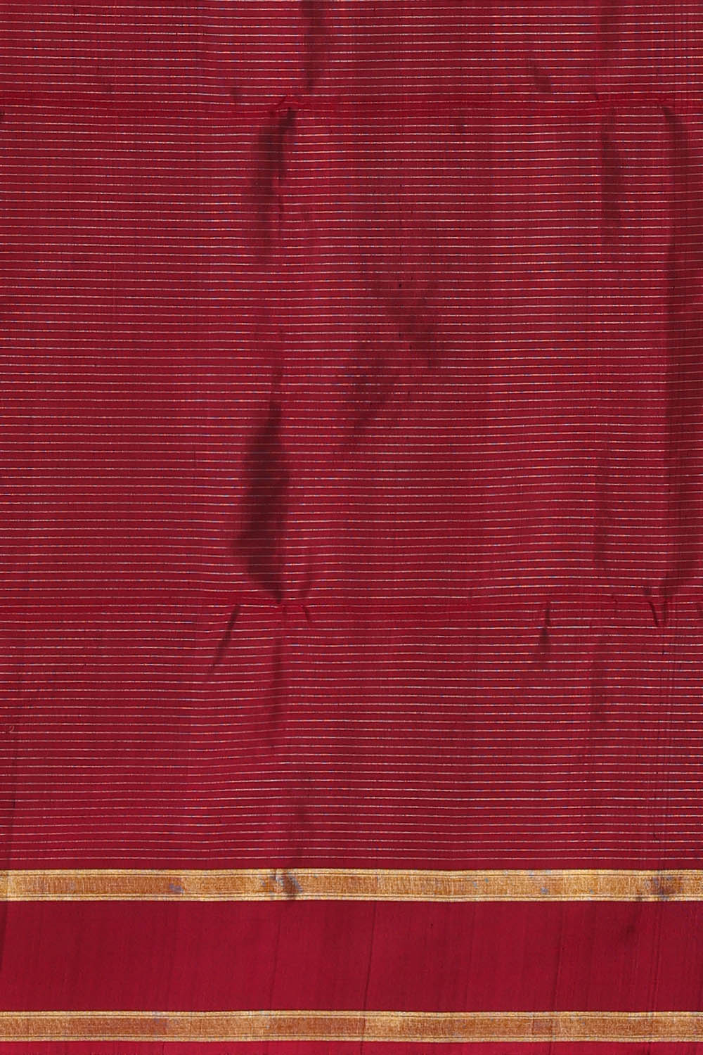 Image of Navy-Blue South Silk Kattam Saree