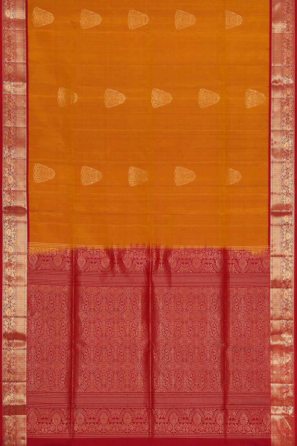 Image of Mustard South Silk Saree