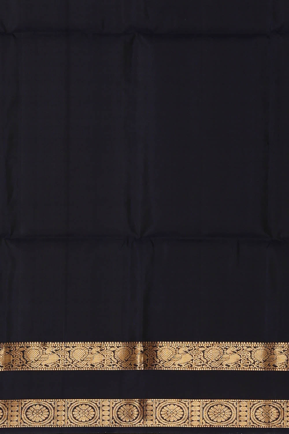 Image of Sea-Green South Silk Ikat Fusion Saree