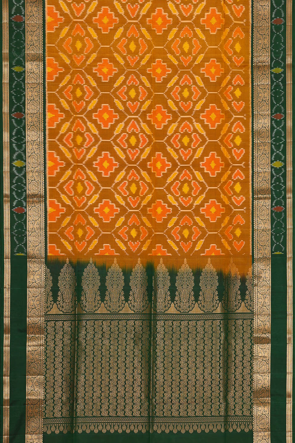 Image of Mustard South Silk Saree