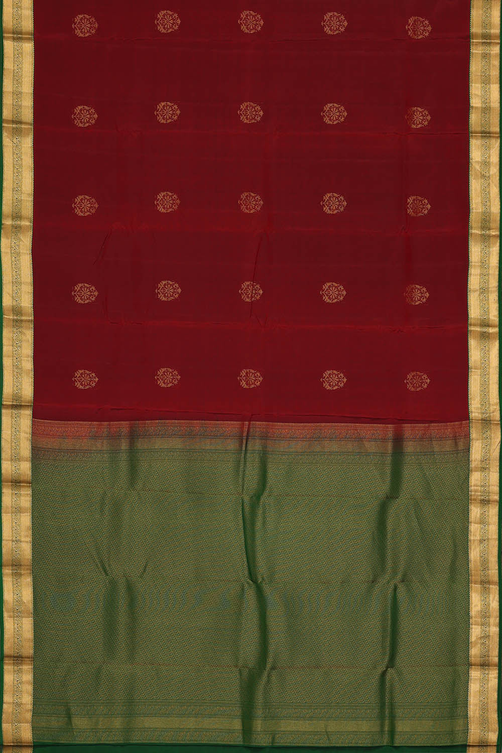 Image of Maroon South Silk Saree