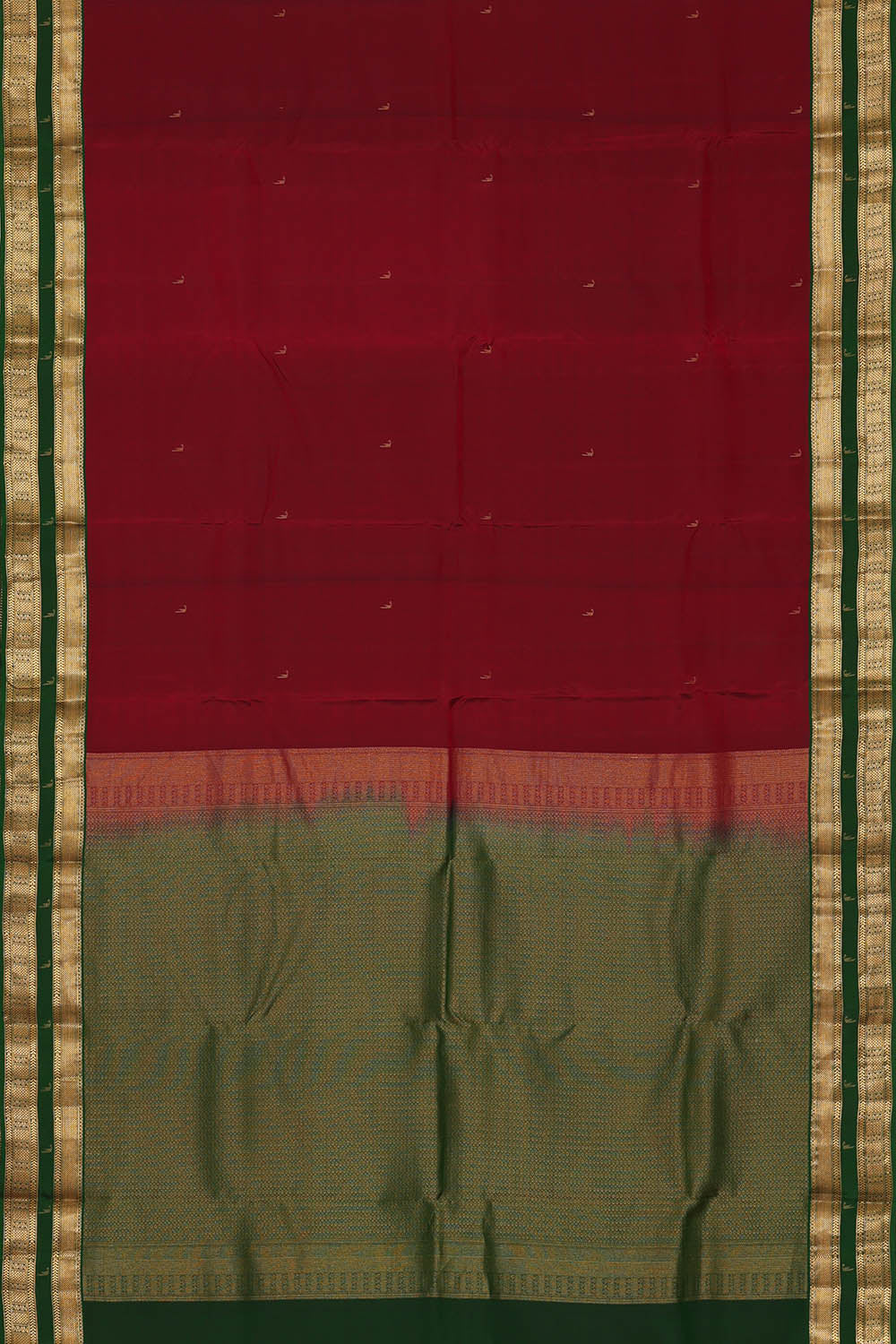 Image of Maroon South Silk Saree
