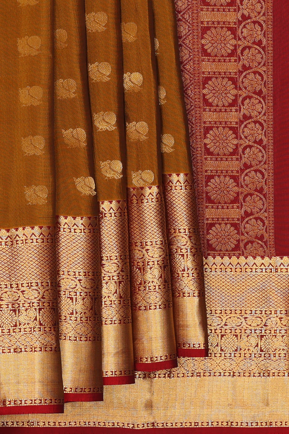 Image of Brown South Silk Saree
