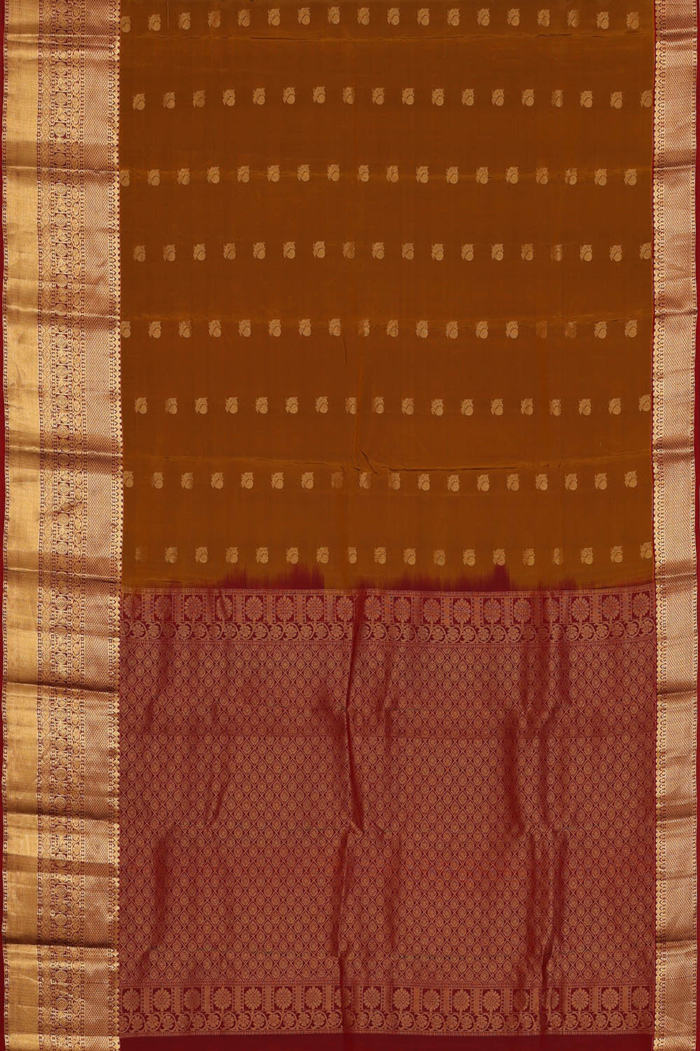 Image of Brown South Silk Saree