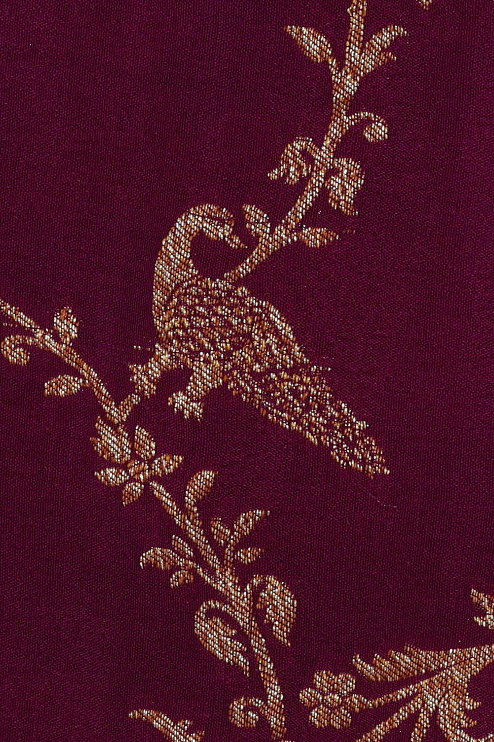 Image of Purple Banarasi Crepe Saree