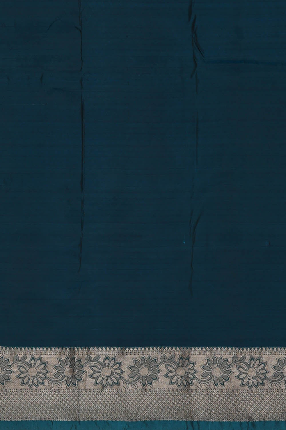 Image of Grey South Silk Kattam Saree