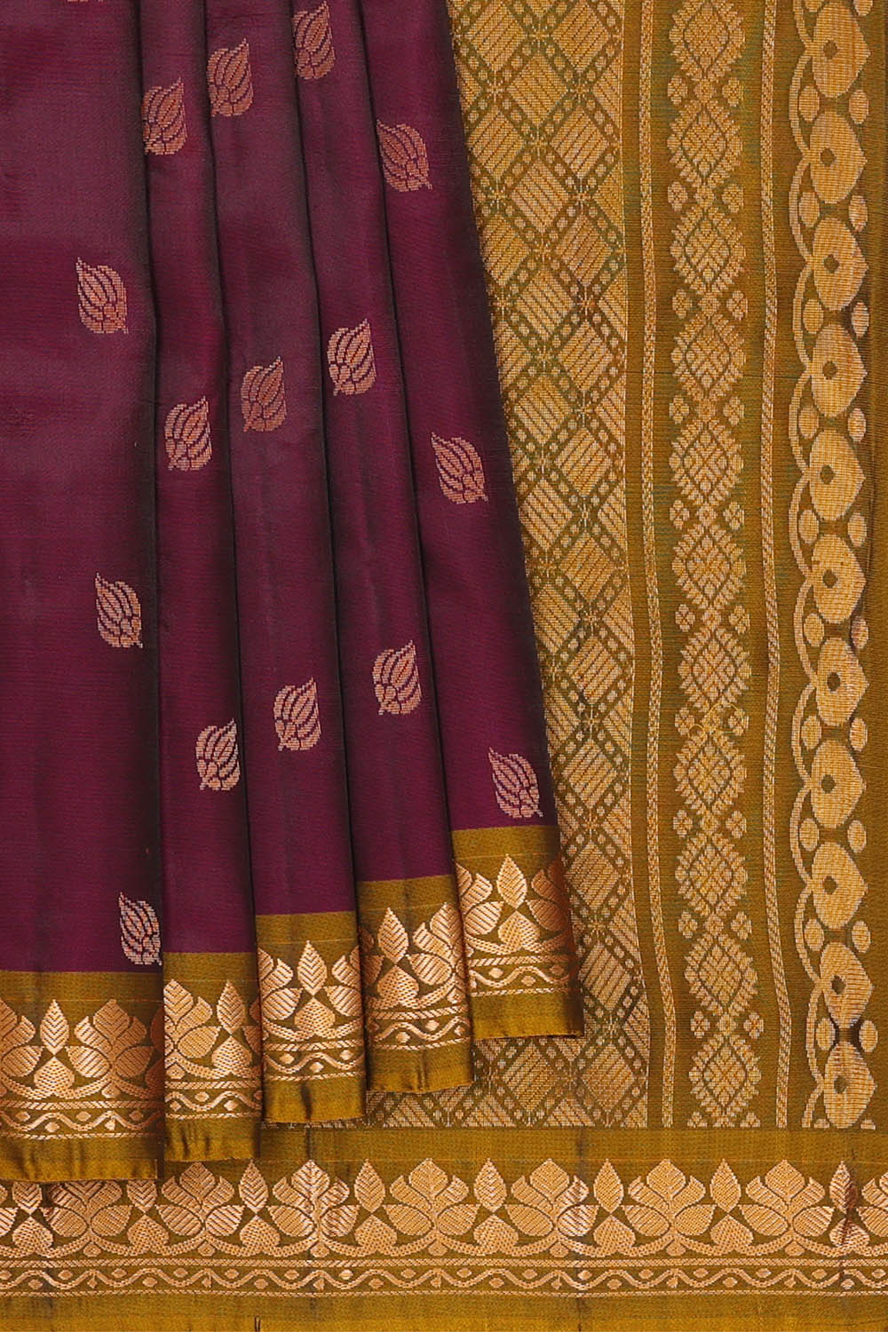 Image of Purple South Silk Saree