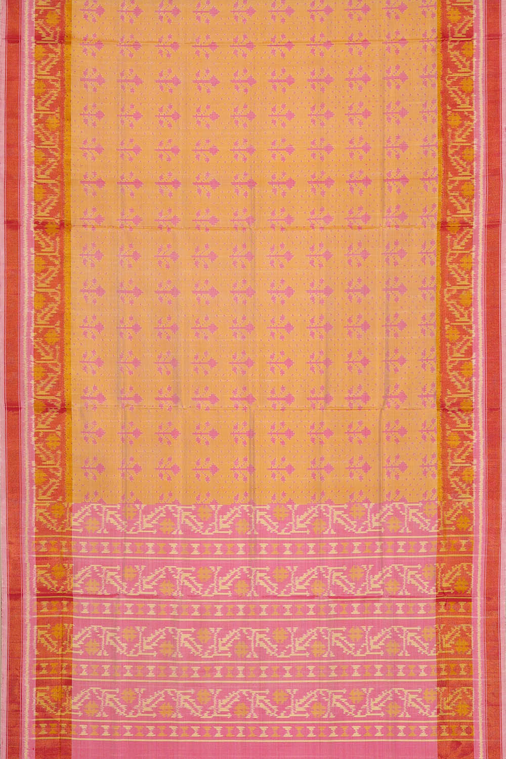 Image of Yellow Rajkot Silk Saree