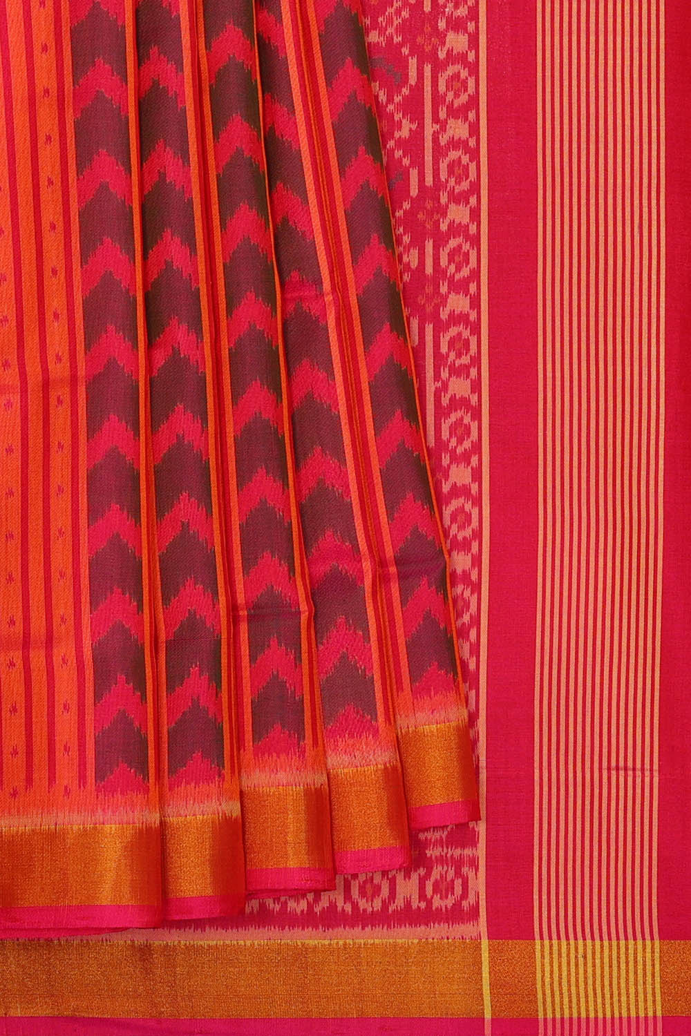 Image of Pink Rajkot Silk Saree
