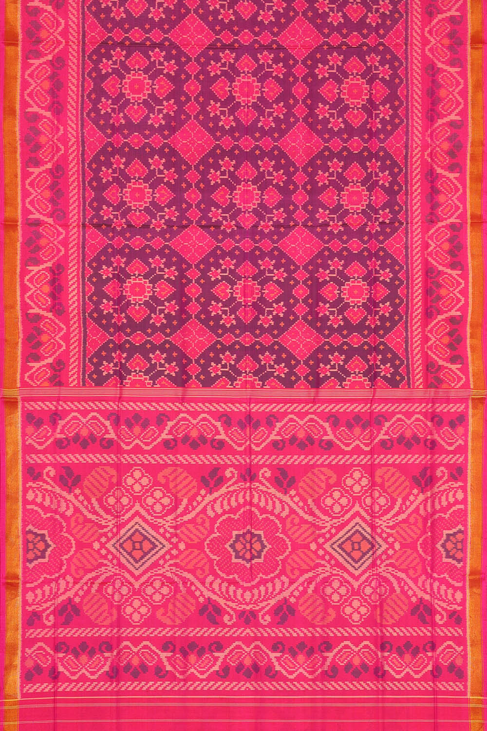 Image of Purple Rajkot Silk Saree