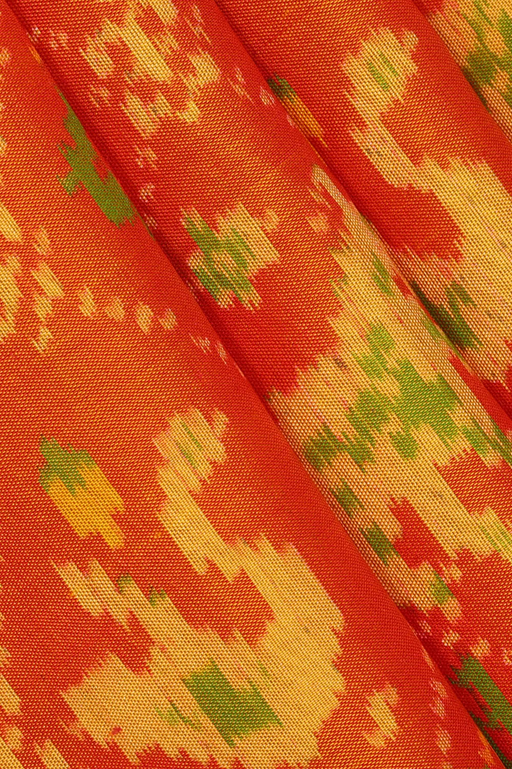 Image of Orange Rajkot Silk Saree