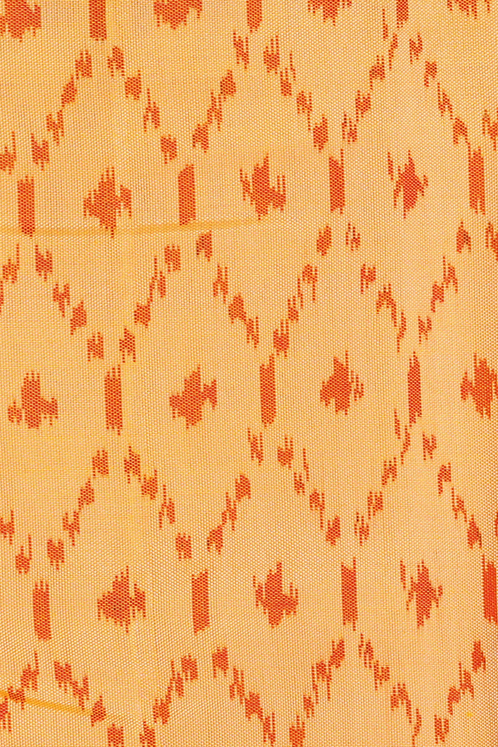 Image of Pale Yellow Rajkot Silk Saree