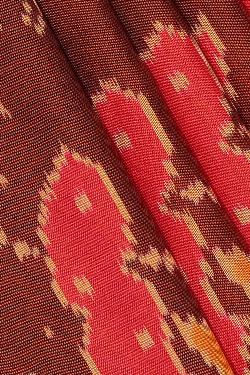 Image of Brown Rajkot Silk Saree
