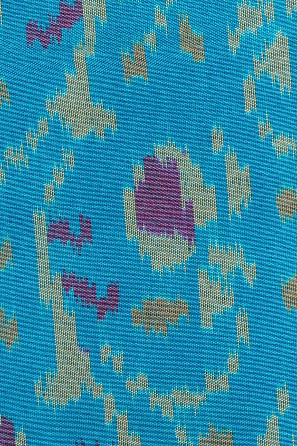 Image of Sky Blue Rajkot Silk Saree