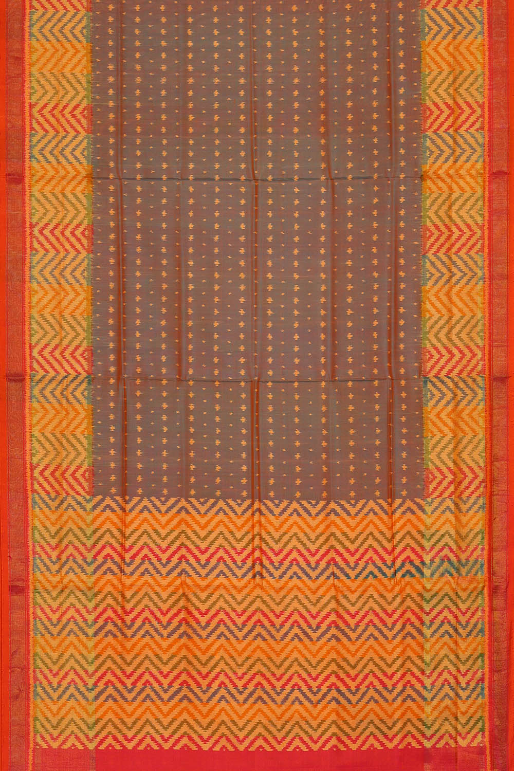 Image of Grey Rajkot Silk Saree