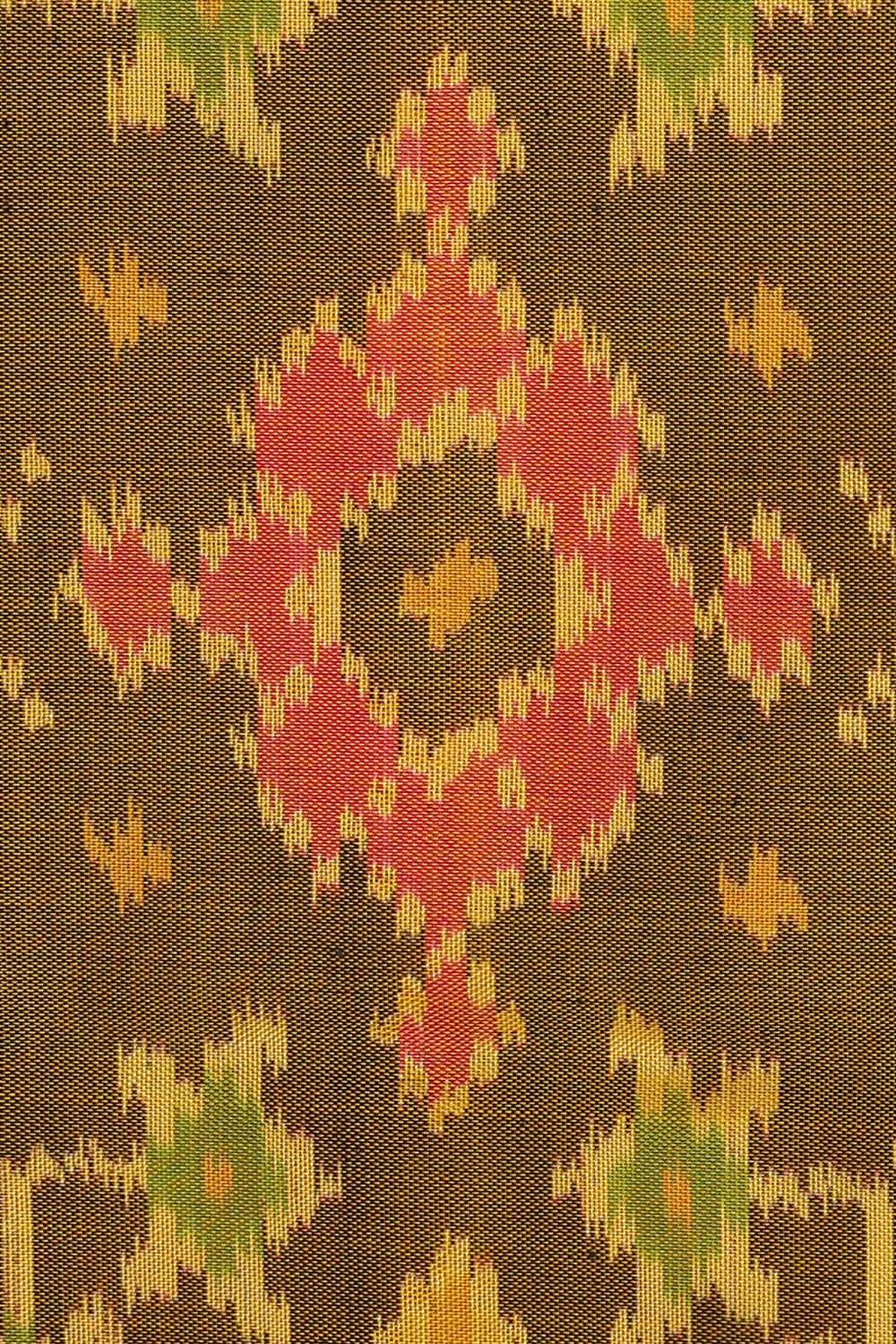 Image of Moss Green Rajkot Silk Saree