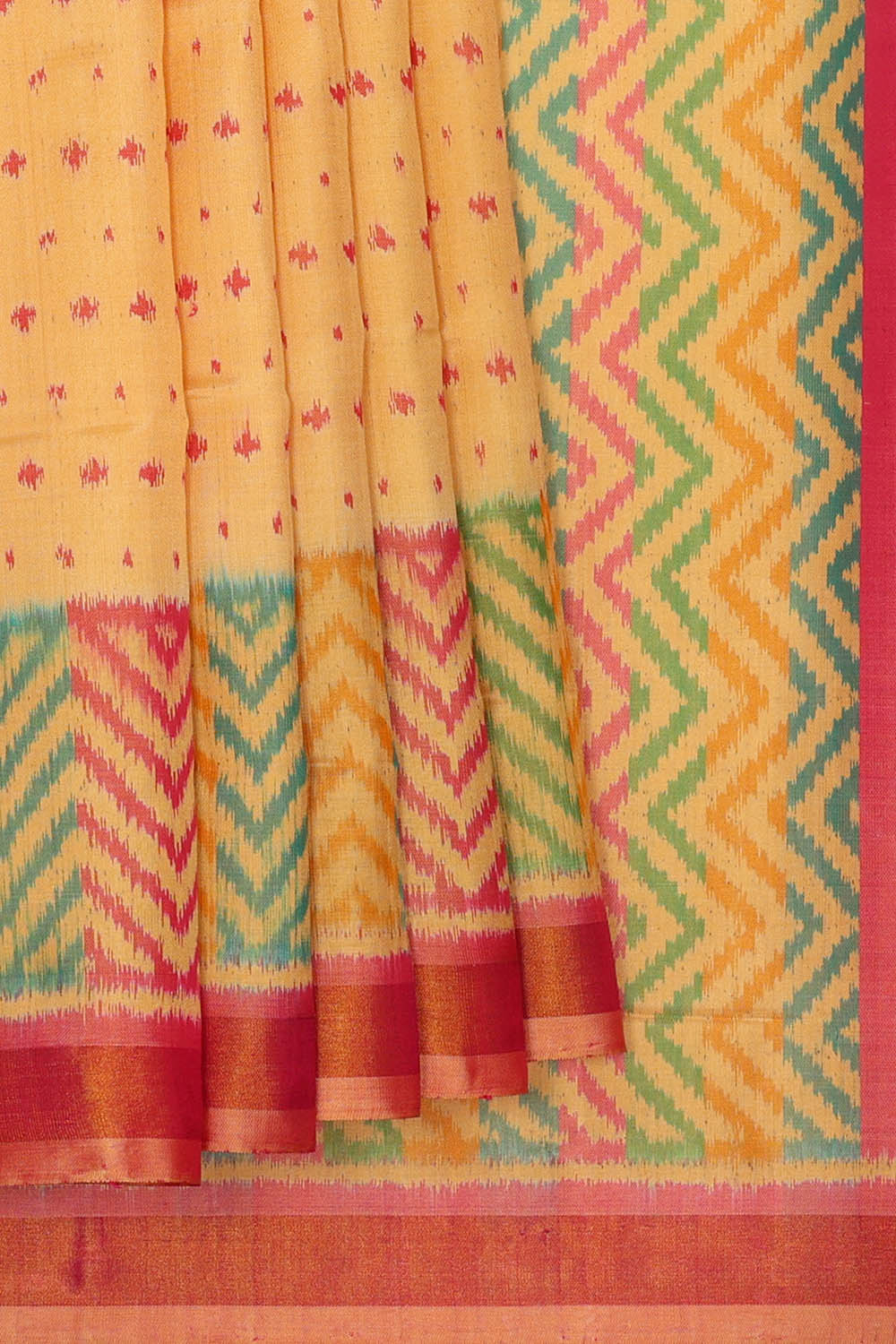 Image of Cream Rajkot Silk Saree