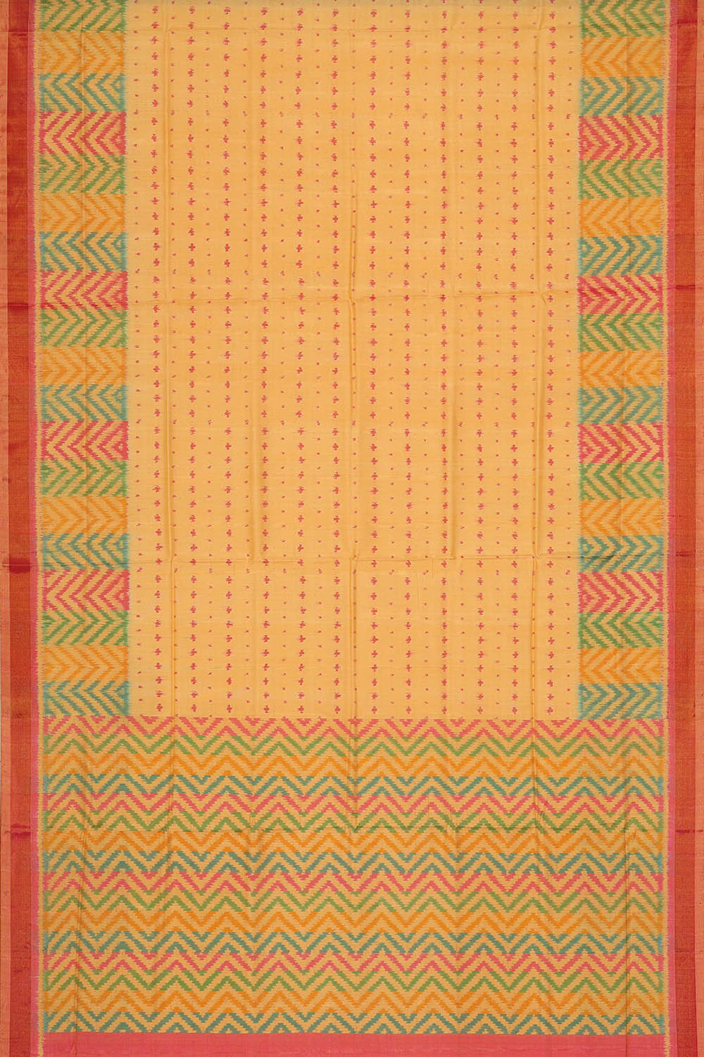 Image of Cream Rajkot Silk Saree